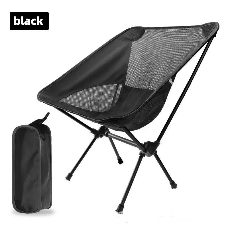 Ultra-Light Foldable Aluminum Alloy Moon Chair – Reclining Outdoor Fishing & Camping Chair